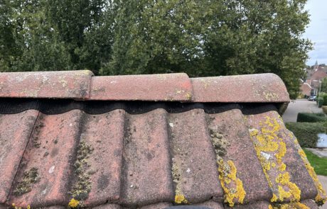 Pannen daken, hellend dak